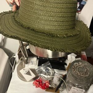 Shade & Shore green  Straw Hat